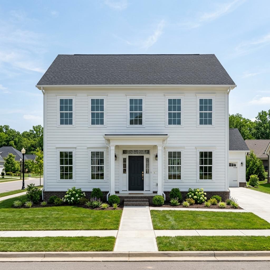 LP SmartSide lap siding installed on a new home in Hiram, GA